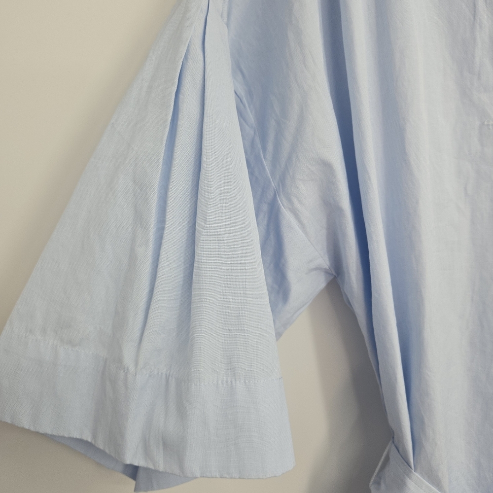 Paige‎ Shirt Dress Light Blue Cotton Belted - Picture 5 of 15